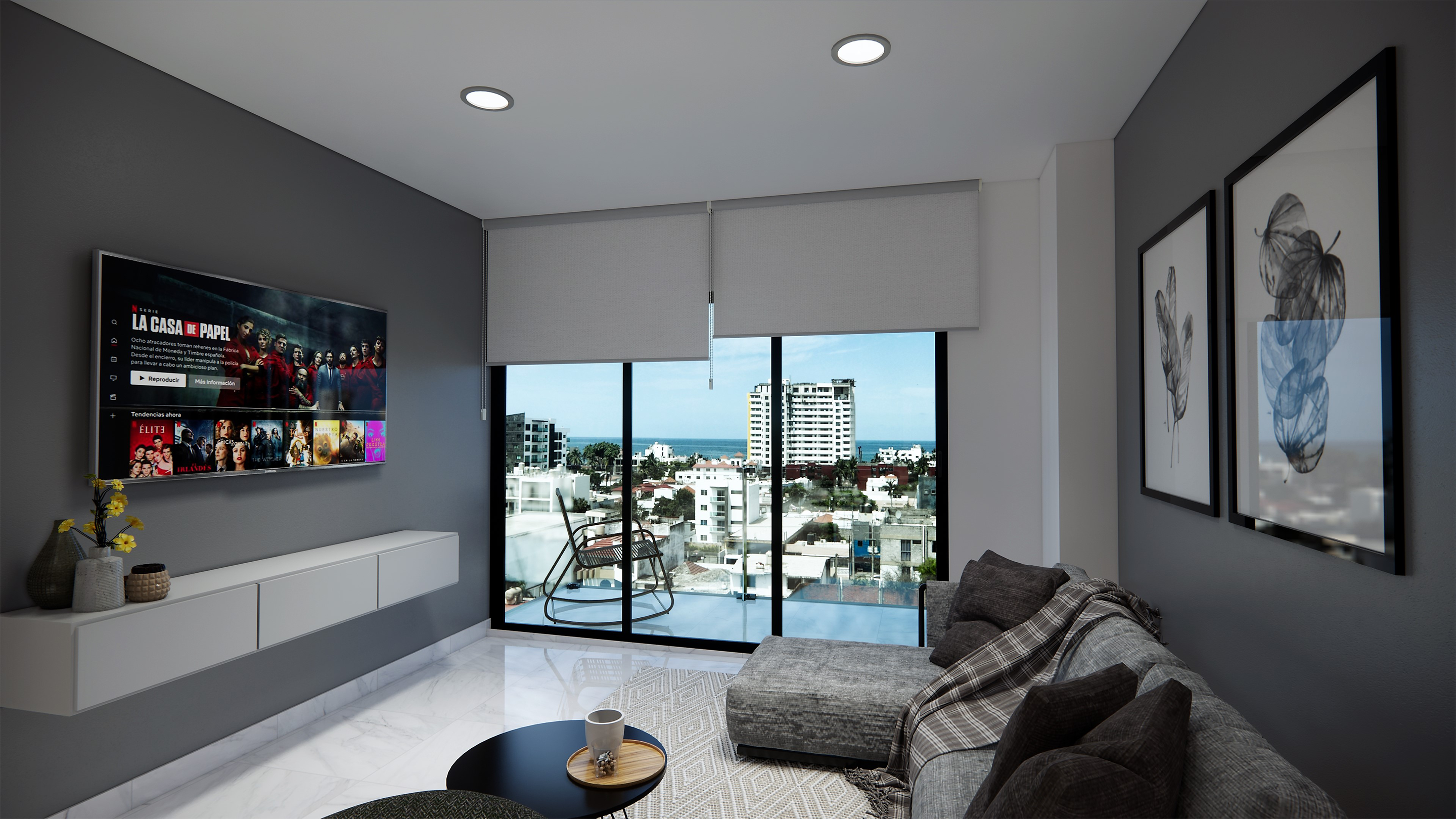 Vista aérea del complejo GAIA Towers en Mazatlán